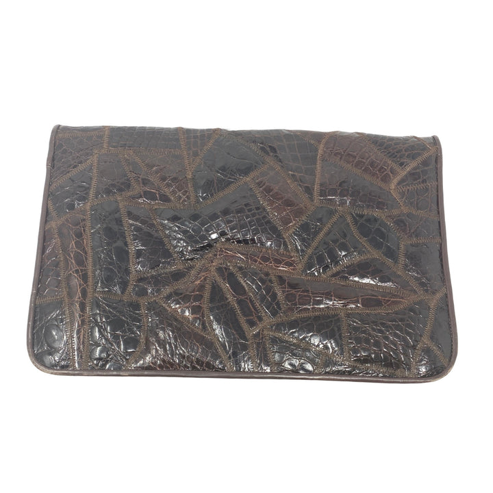 Vintage Bags By Varon Snakeskin Clutch-back