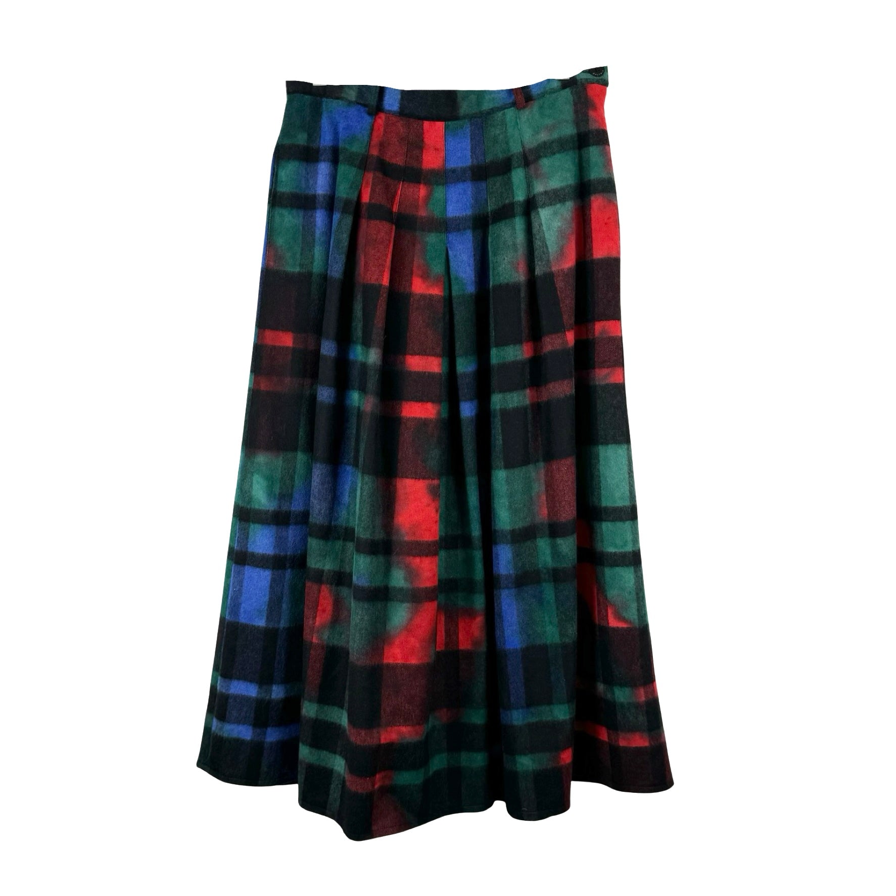 Vintage Baltrik Wool Blend Plaid Skirt