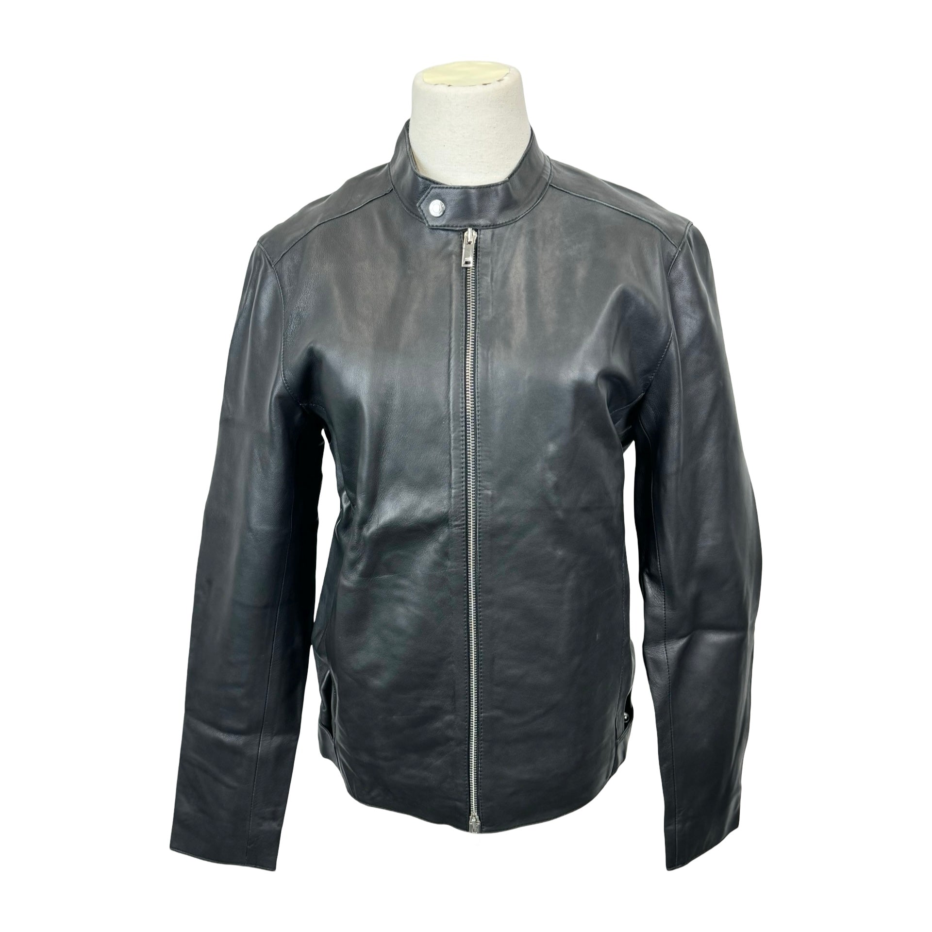 Reiss Keith Leather Racer Jacket