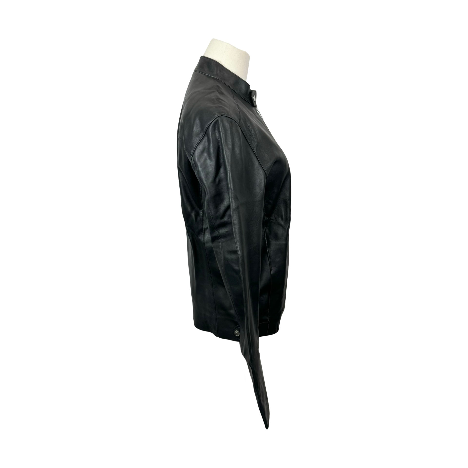 Reiss Keith Leather Racer Jacket