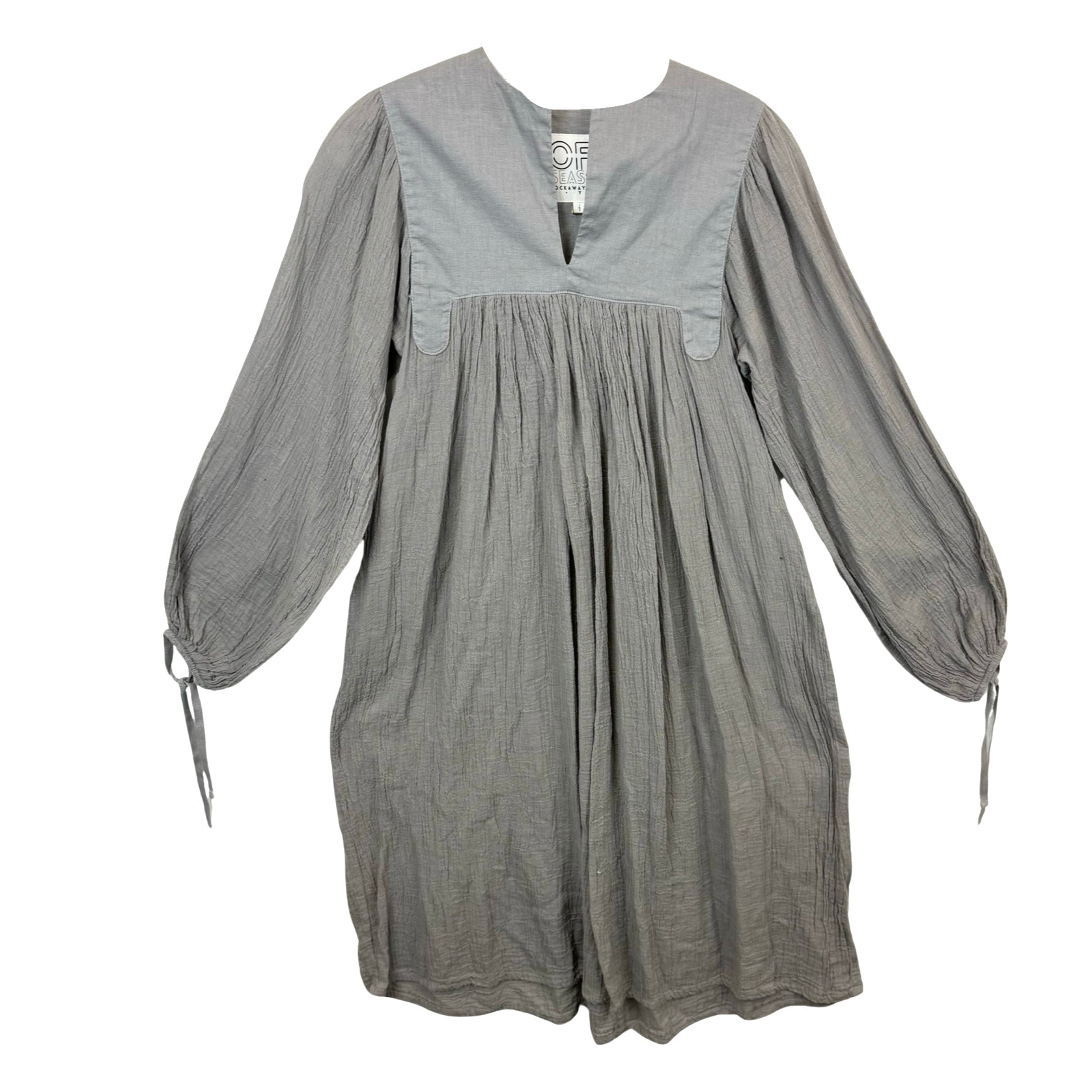 Off Season Perilune Dress-Gray Front