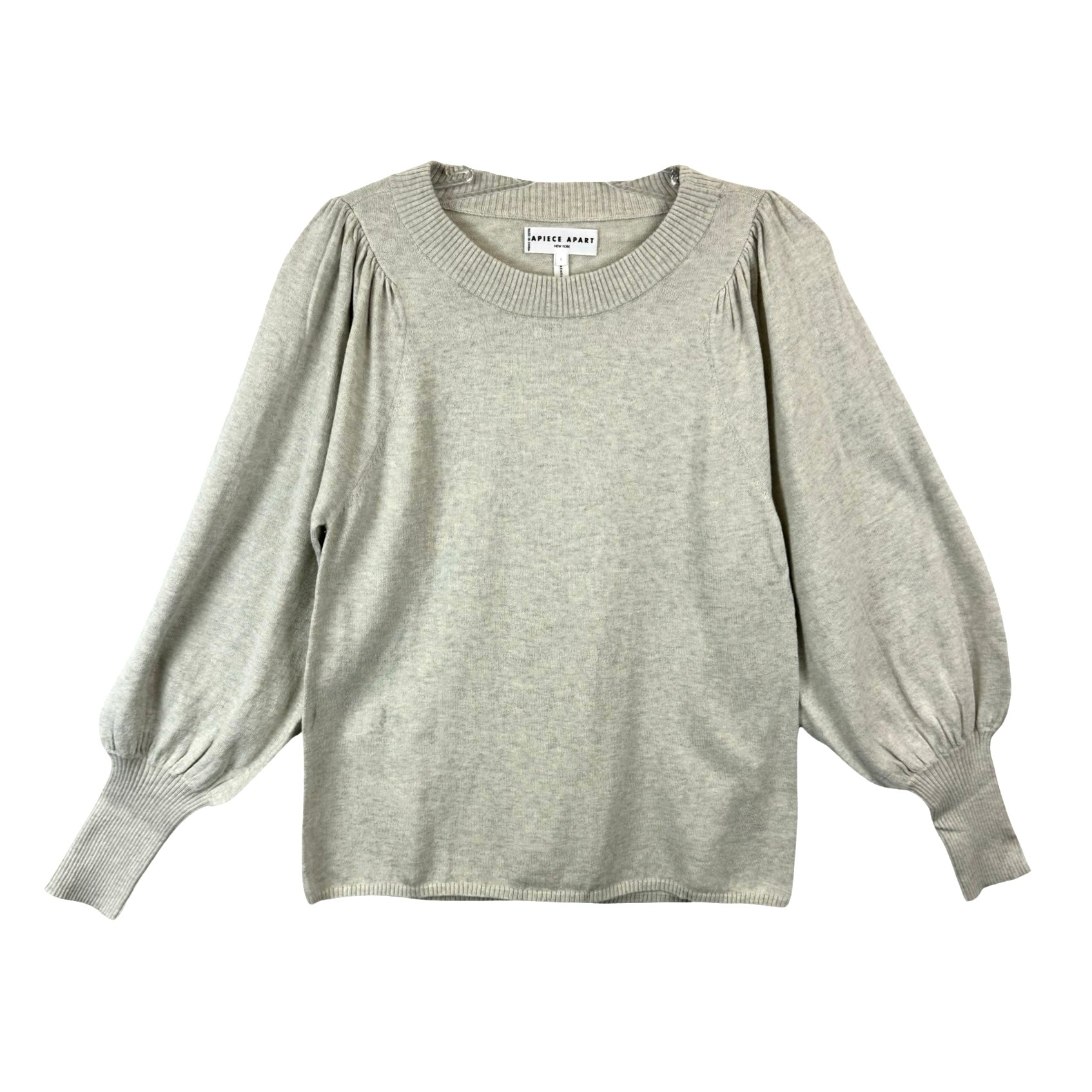 Apiece Apart Eco Dewi Puff Sleeve Crew Neck