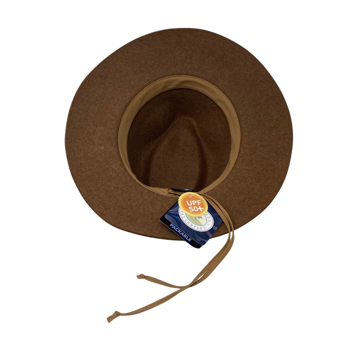 Wallaroo Hat Company Wool Felt Durango Fedora-brown inside
