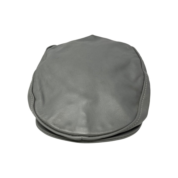 Vintage Early Halloween NYC Leather Newsboy Cap-Front