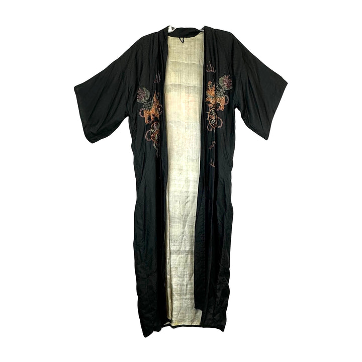 Vintage Dragon Embroidered Robe