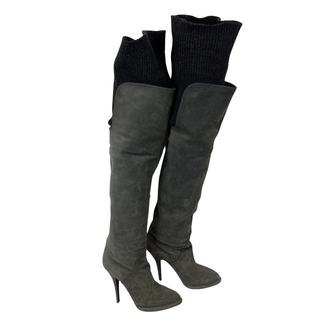 Givenchy Thigh High Suede Boots-thumbnail