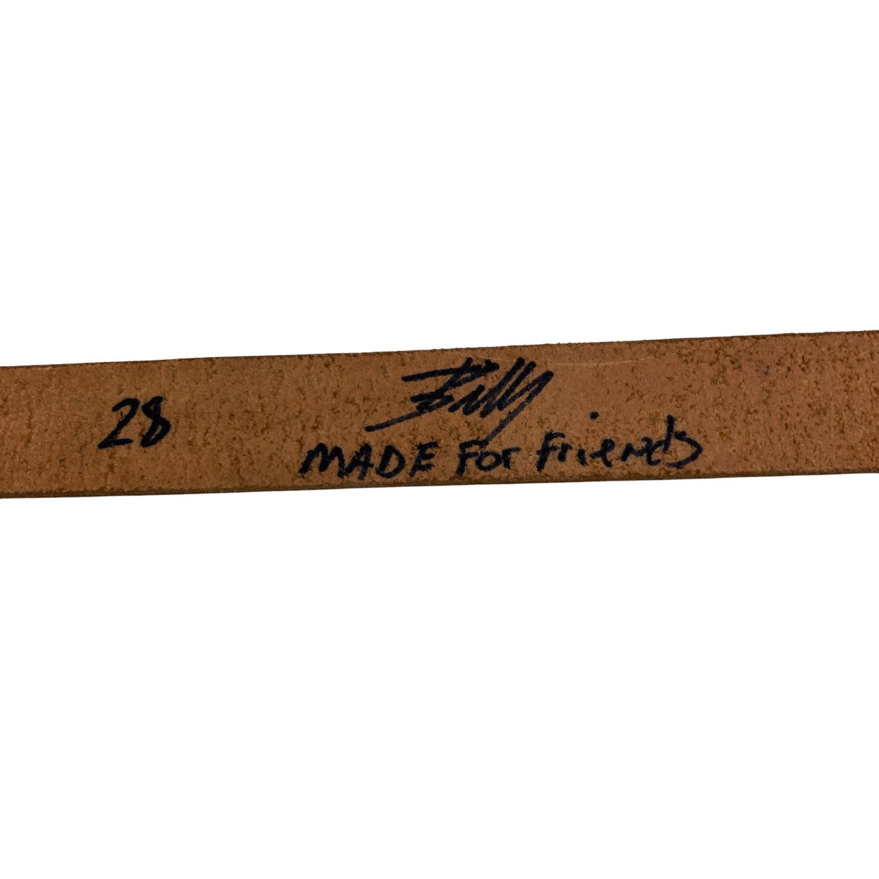 Billy Textured Leather Belt-label