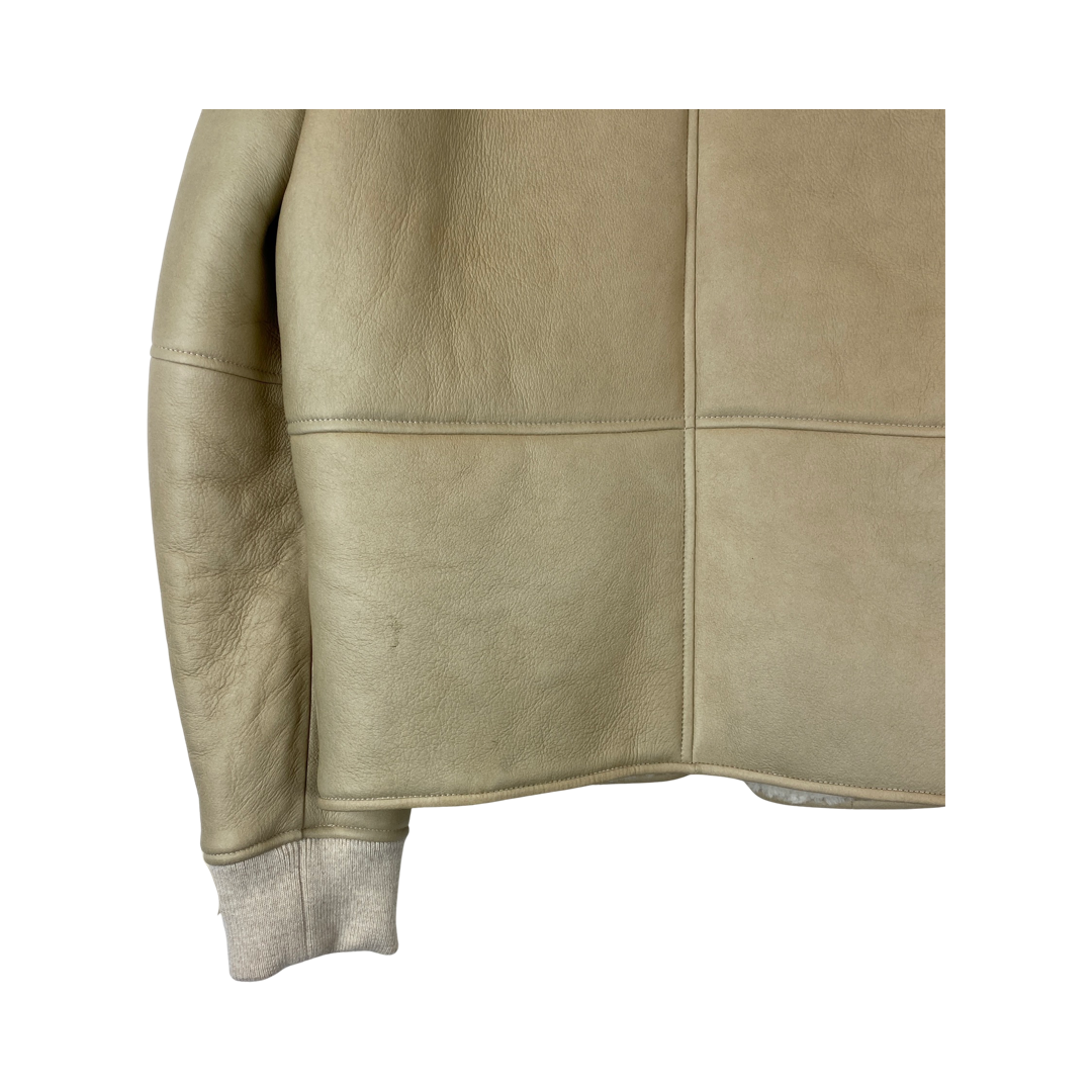 Reiss Crowdall Shearling Bomber-Detail