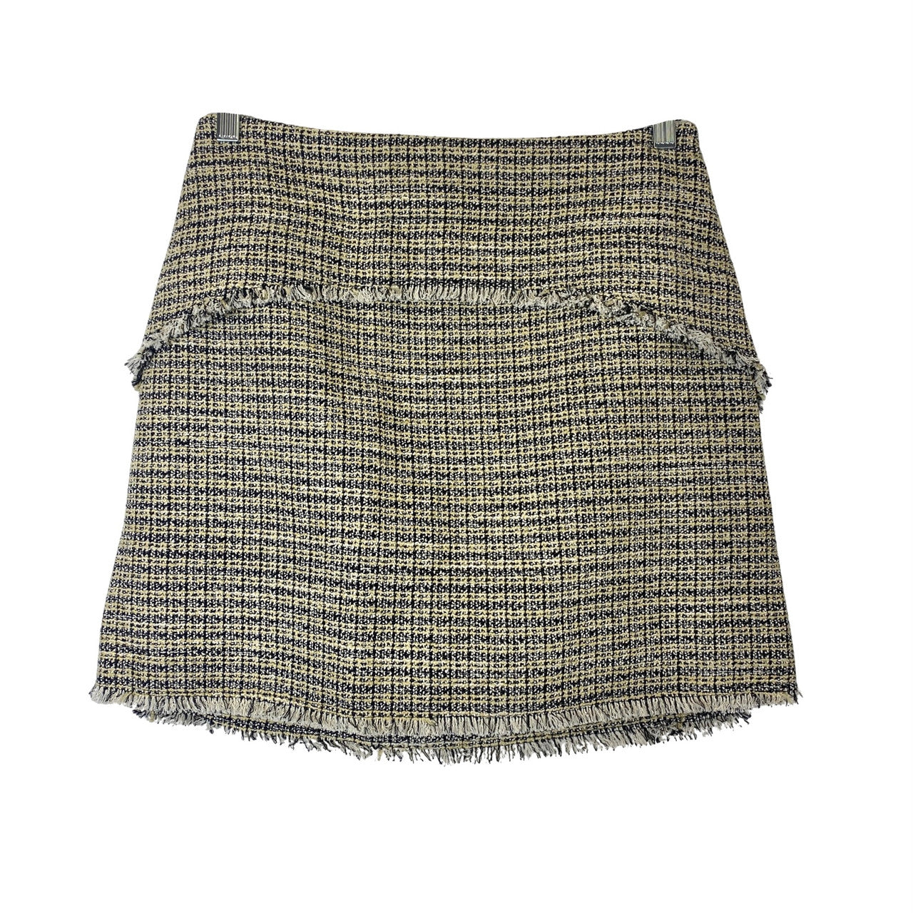 Proenza Schouler White Label Tweed Mini Skirt-Beige Front