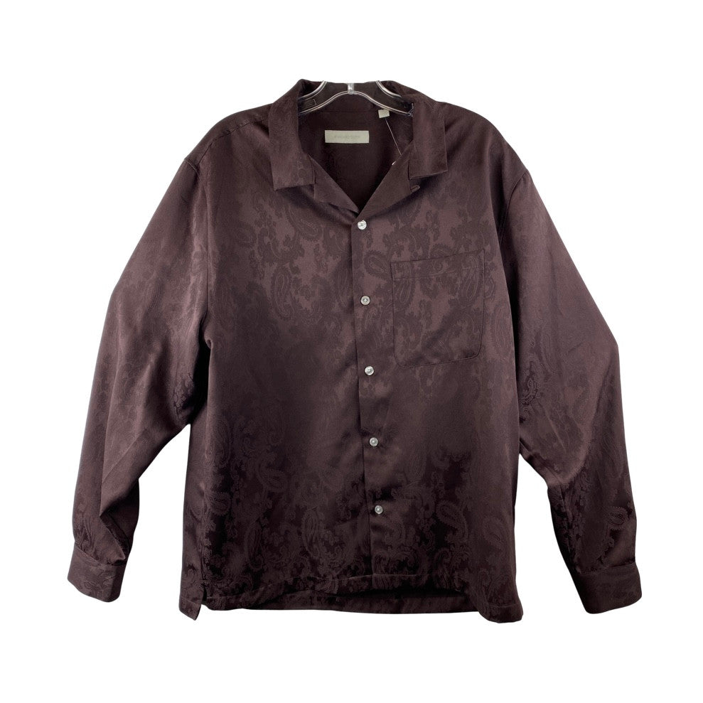 Urban Outfitters X Standard Cloth Paisley Camp Collar Shirt-Front