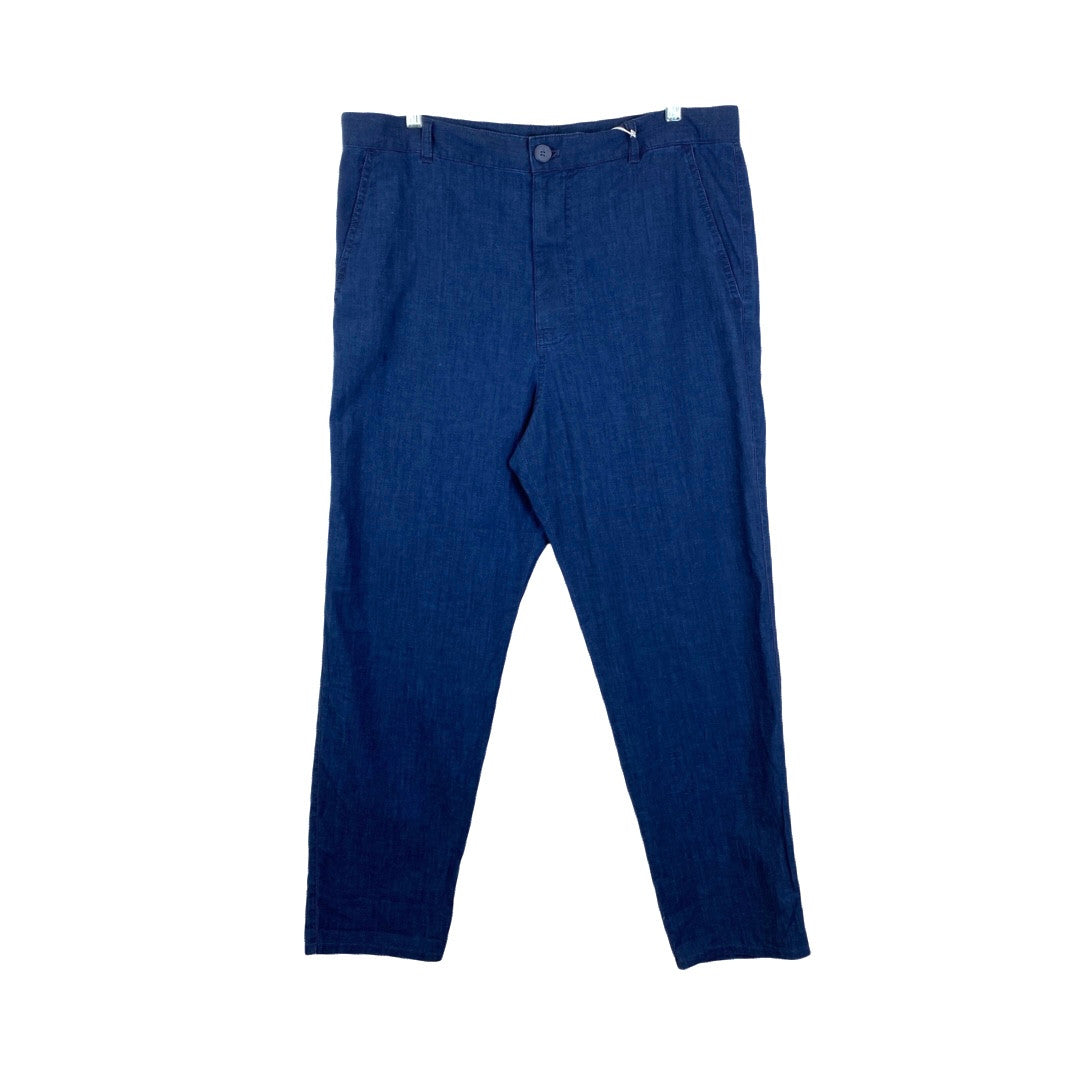 COS Denim Look Flat Front Trouser-Thumbnail