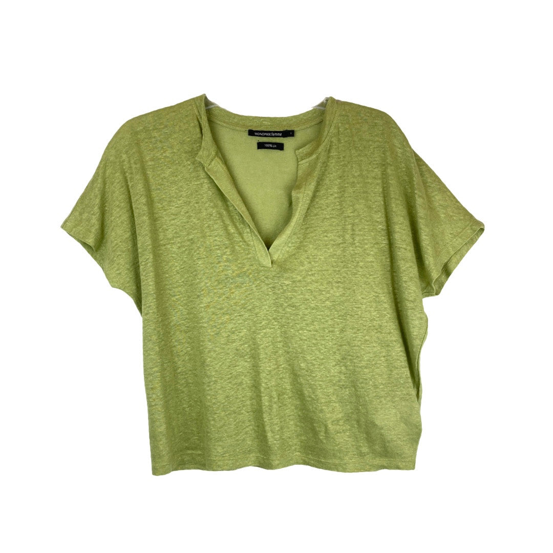 Monoprix Femme Linen Tee-Thumbnail