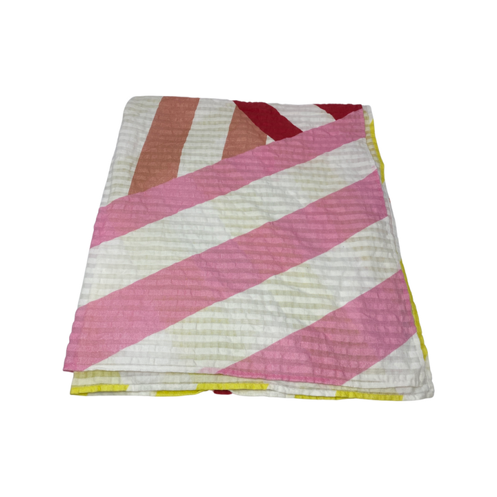 Textured Multicolor Stripe Scarf-Back