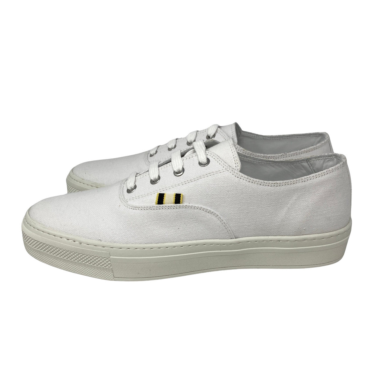 Aprix All White Canvas Sneaker-side