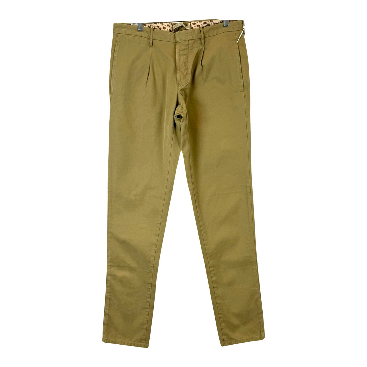 Incotex Slim Fit Pleat Front Khakis-front