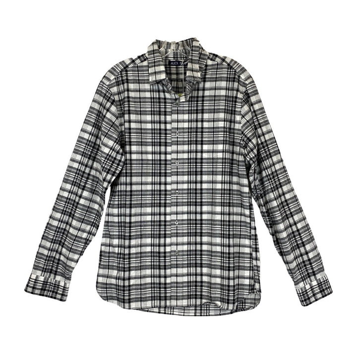 Alex Mill Black and White Plaid Button Up-Thumbnail