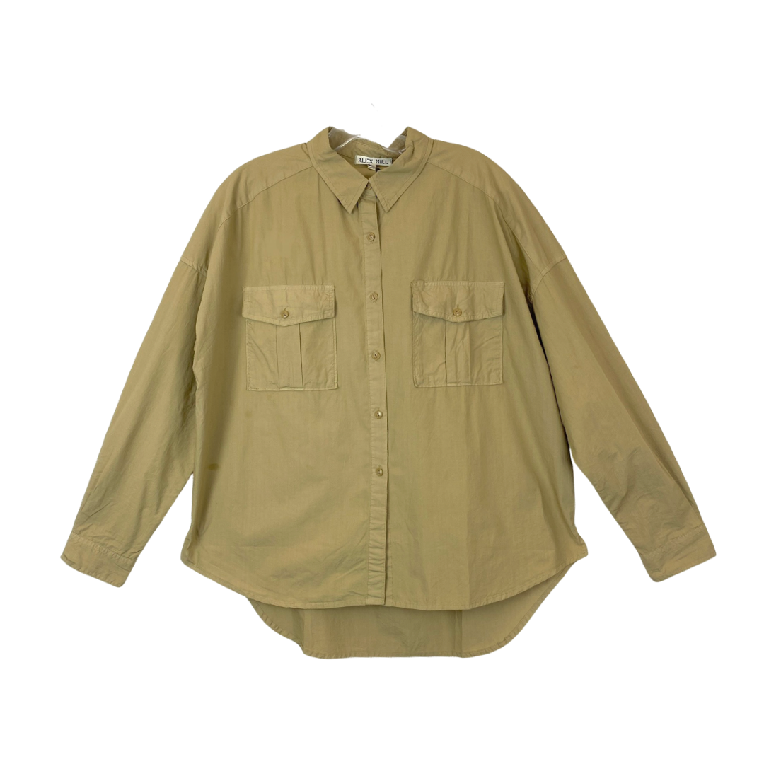 Alex Mill Beige Keeper Button Up Shirt-Thumbnail