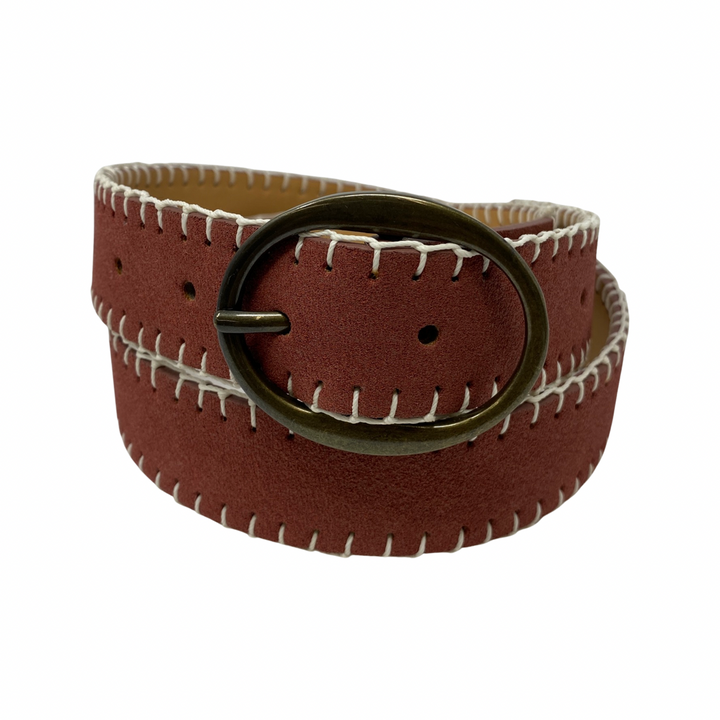 Linea Pelle Blanket Stitched Belt-Detail