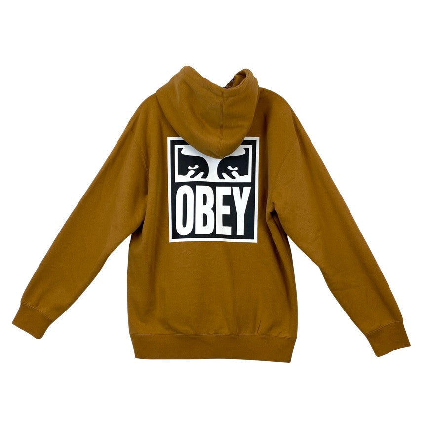 OBEY Logo Print Hooded Sweatshirt-Back