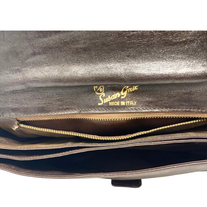 Vintage Susan Gail Leather Saddle Bag-Detail1