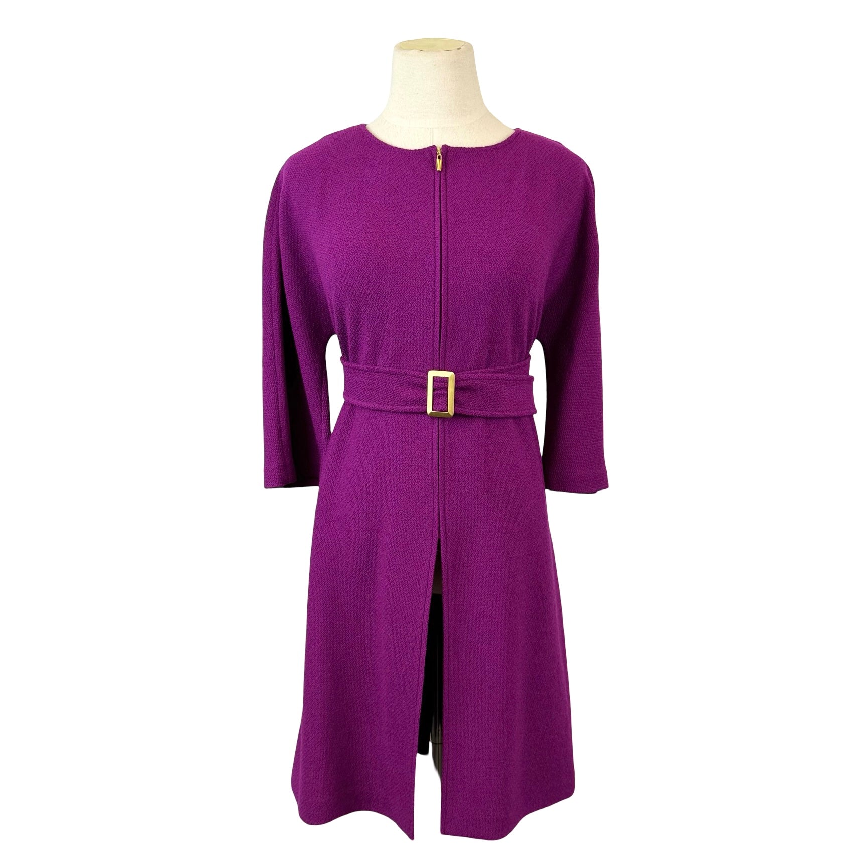 Vintage St. John Collection Santana Knit Belted Dress