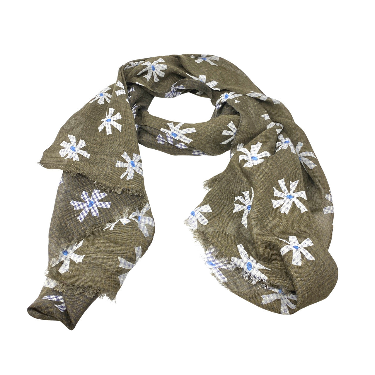 Massimo Dutti Lightweight Floral Scarf-Thumbnail