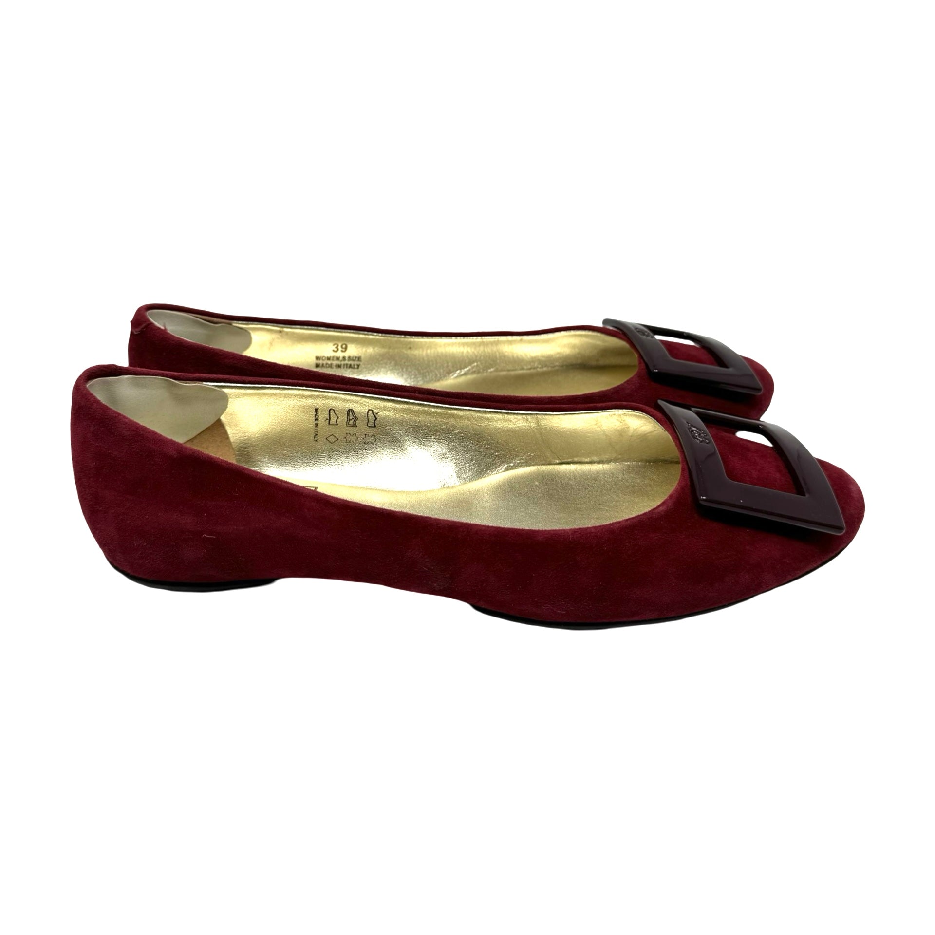 Roger Vivier Suede Flats