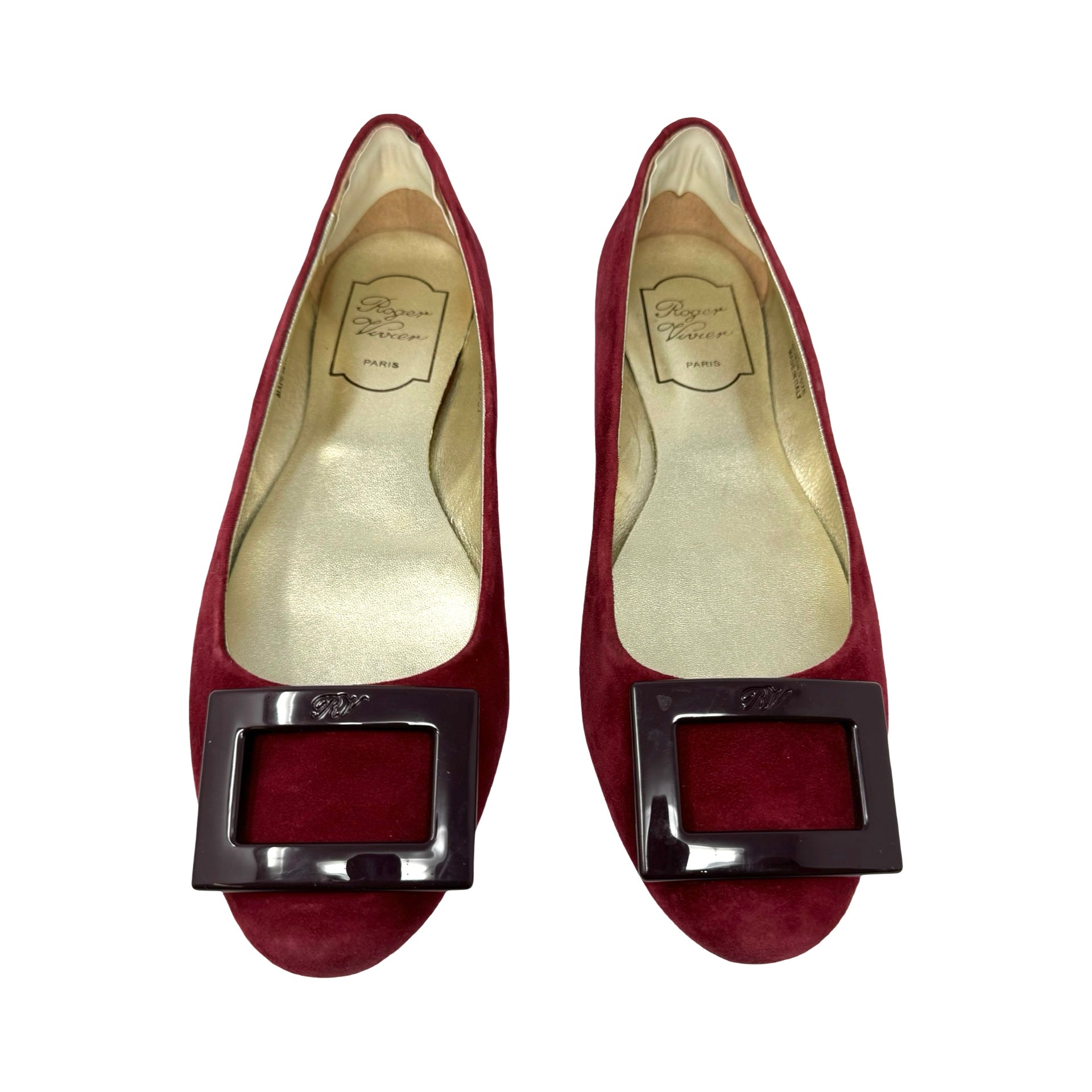 Roger Vivier Suede Flats