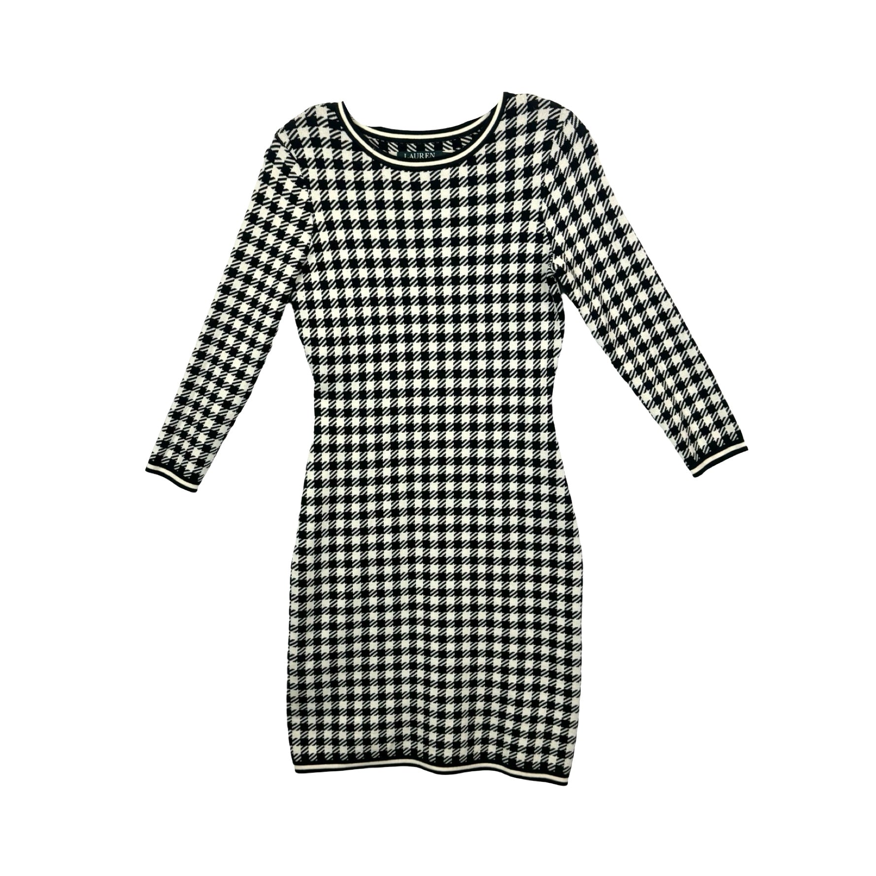 LAUREN Ralph Lauren Houndstooth Knit Dress