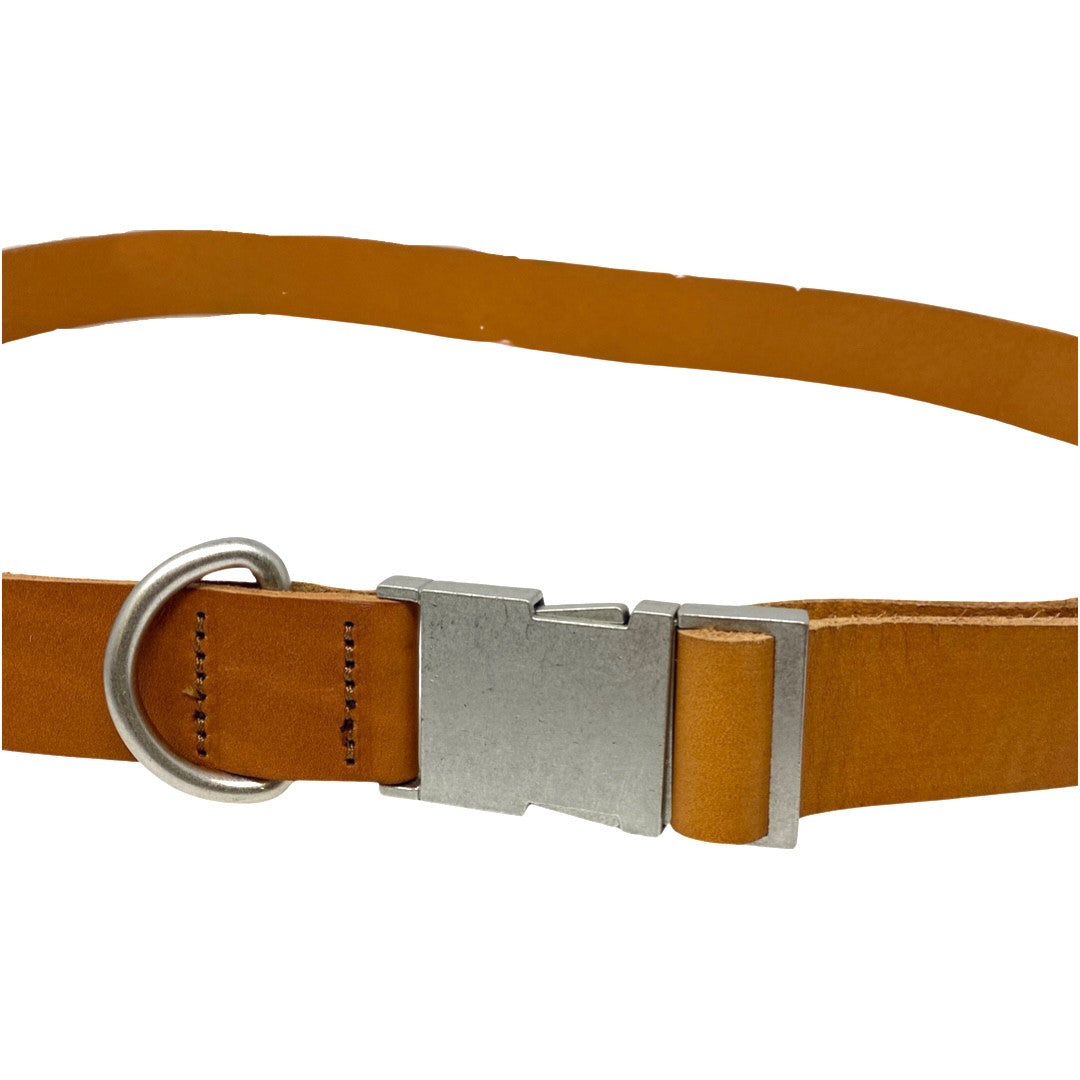 Tan Leather Utility Buckle Belt-Detail