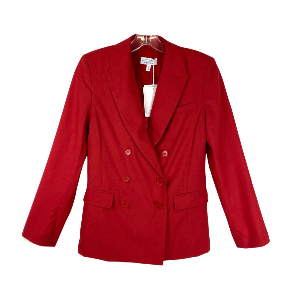& Other Stories Red Double Breasted Blazer-Thumbnail