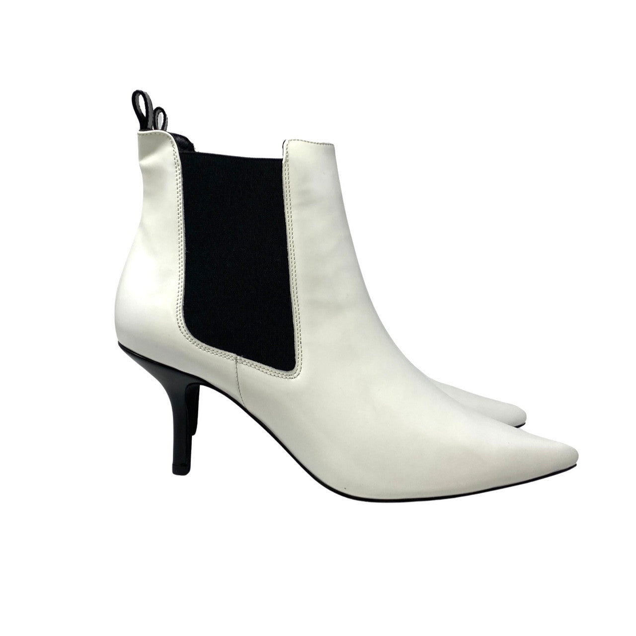 Anine Bing High-Shine White Stevie Boots-Thumbnail