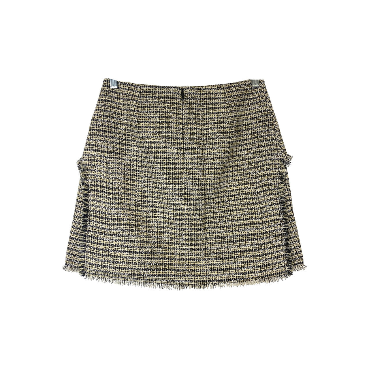 Proenza Schouler White Label Tweed Mini Skirt-Beige Back