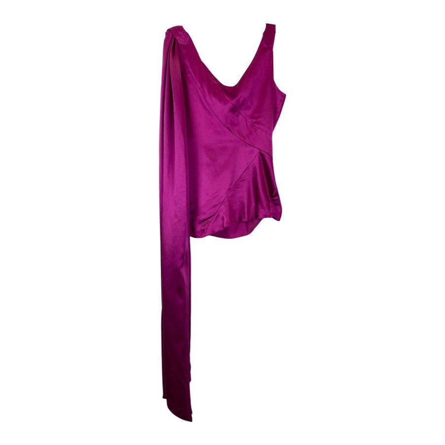 Zac Posen X Target Draped Grecian Top-Purple back