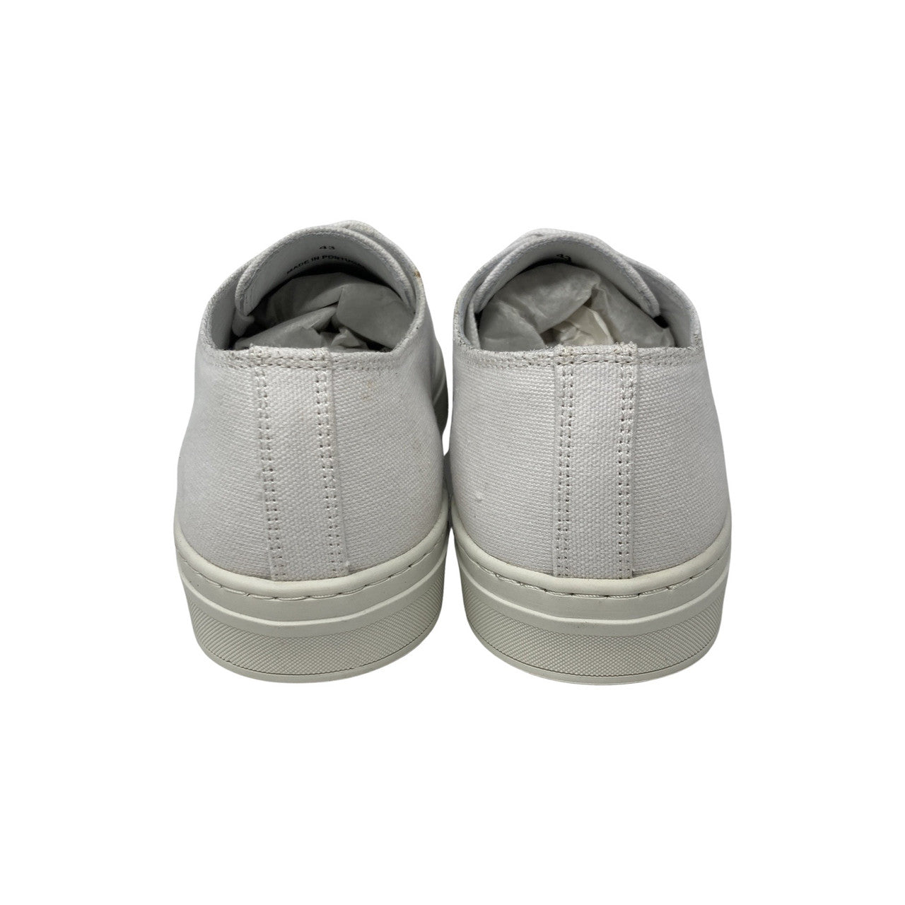 Aprix All White Canvas Sneaker-heel