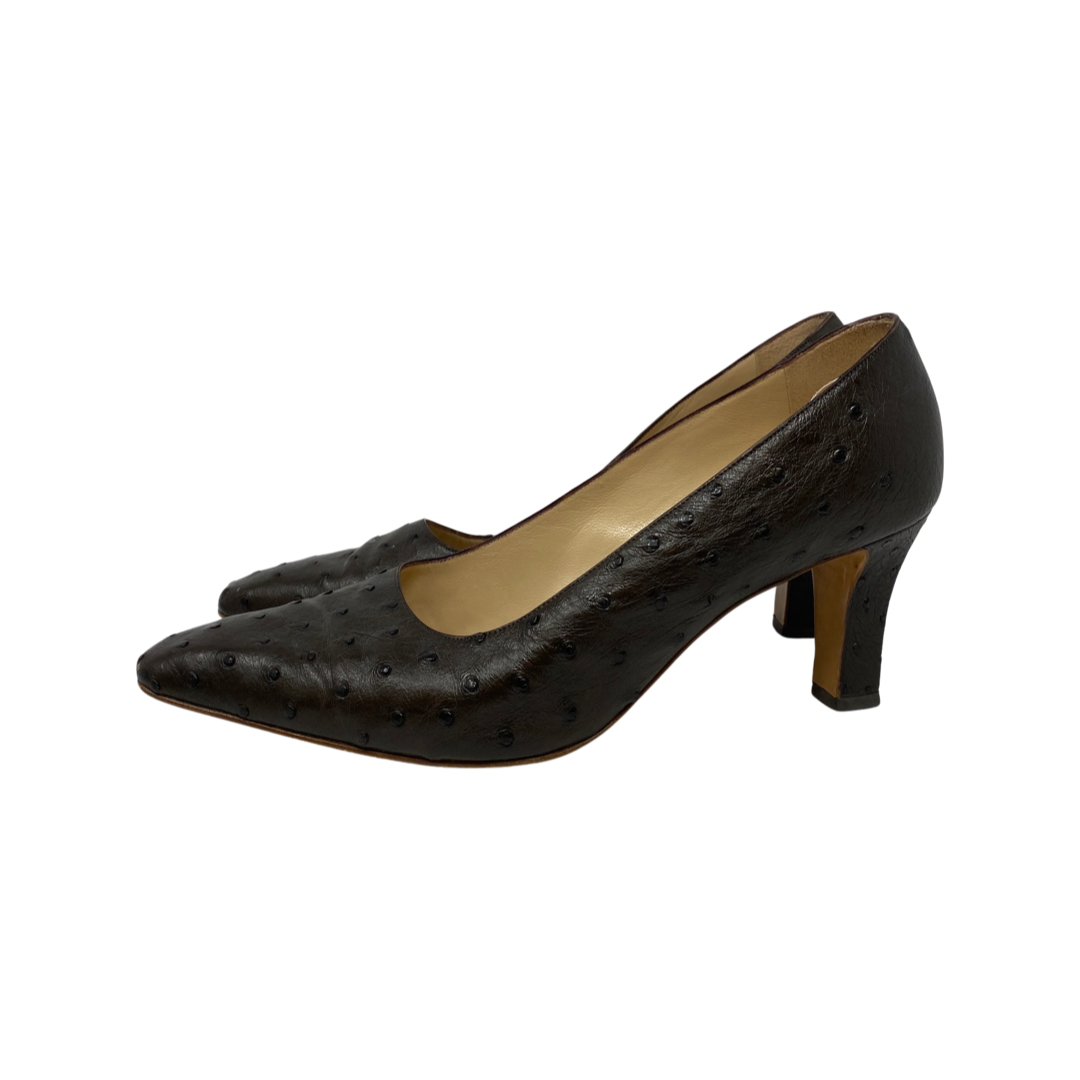 Suarez New York Ostrich Look Pumps-Side