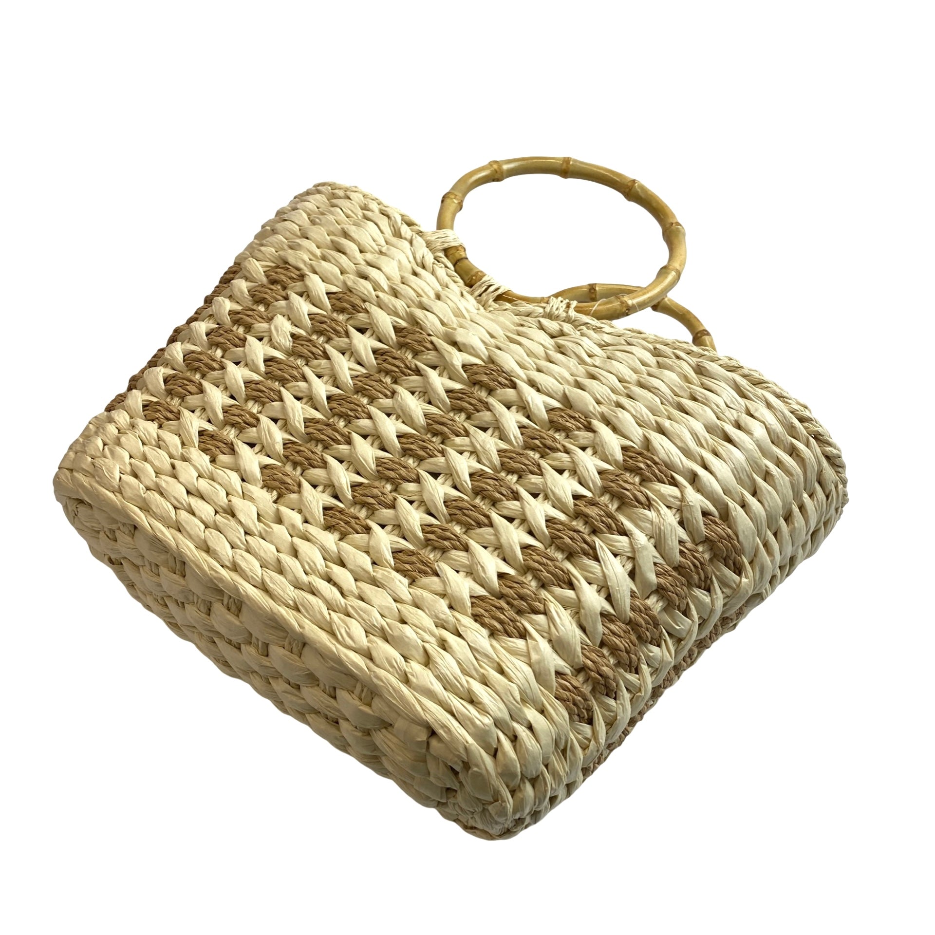 Cee Klein New York Round Handle Raffia Bag