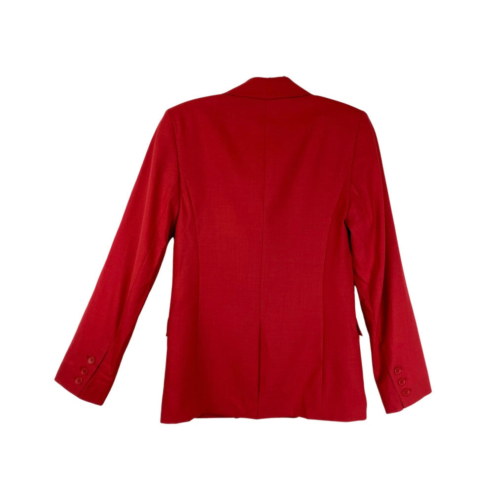 & Other Stories Red Double Breasted Blazer-Back