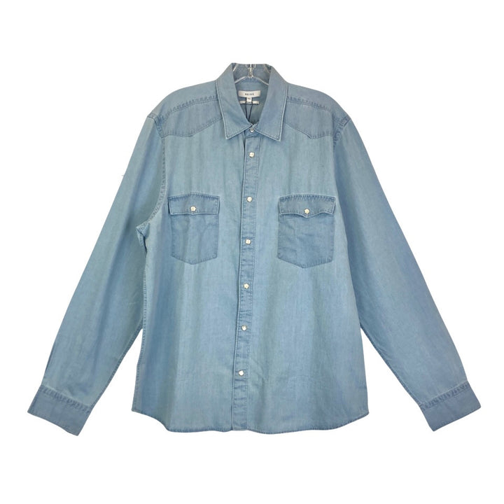 Reiss Chambray Overshirt-Thumbnail