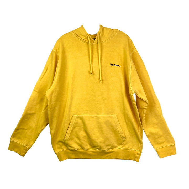 Urban Outfitters x Iets Frans Hoodie and Short Set-Yellow Hoodie Front