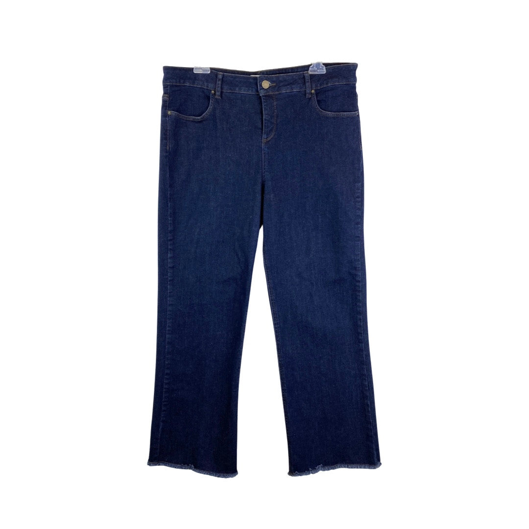 Gerard Darel Frayed Hem Straight Leg Jeans-Thumbnail