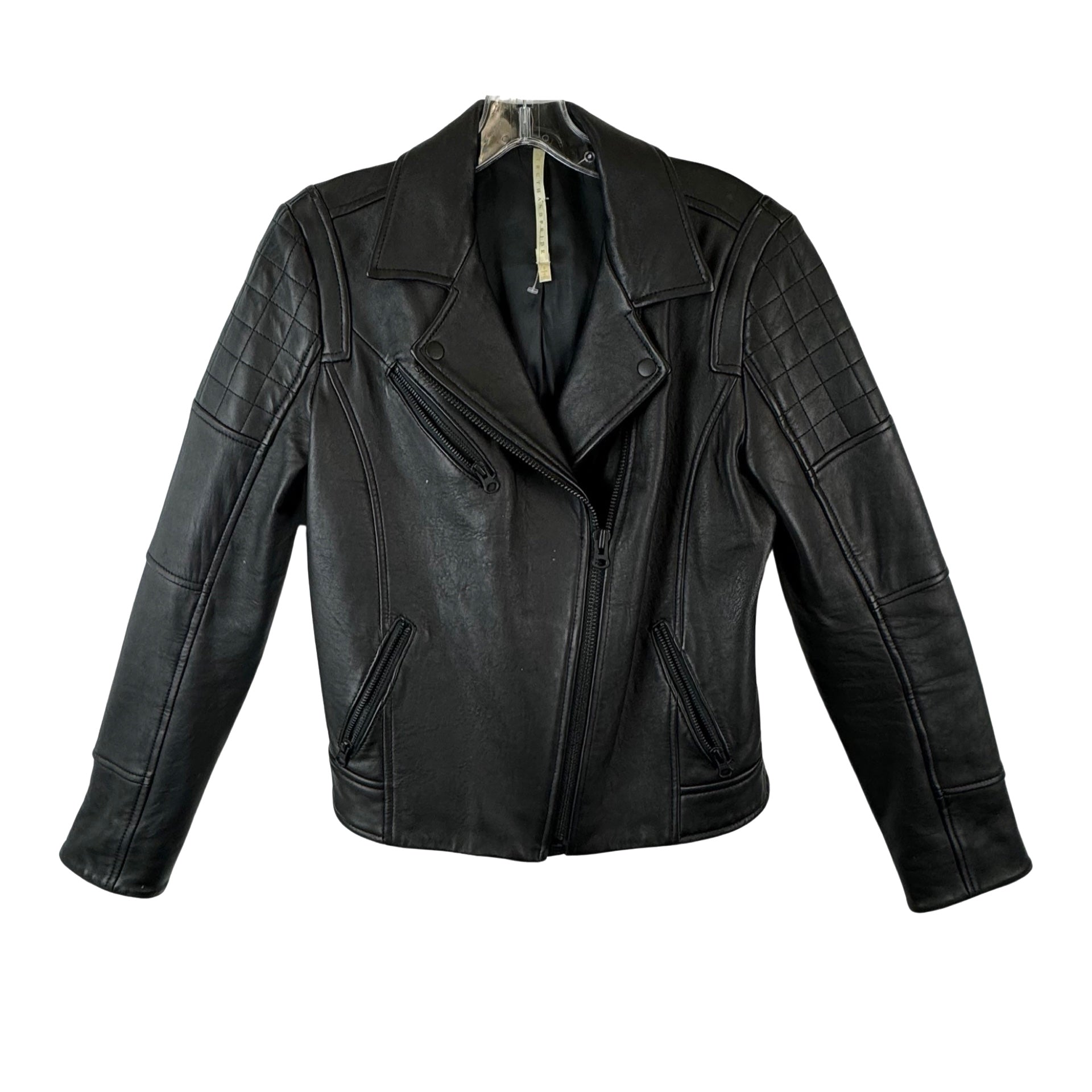 Truth and Pride Quilted Leather Motorcycle Jacket