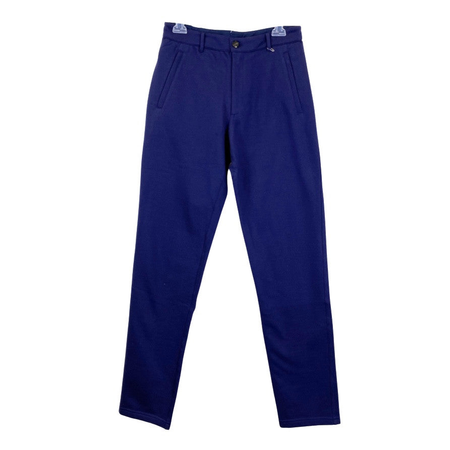Nigel Curtiss Navy Button Front Sweat Pant-Thumbnail