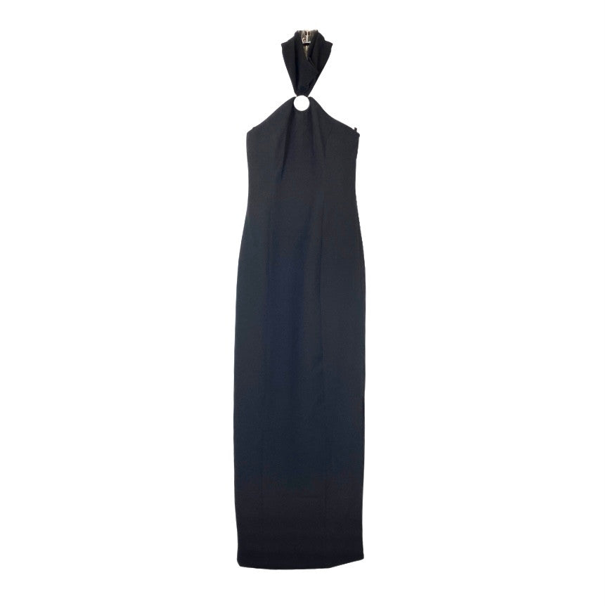 LBV Crepe Halter Gown With Hardware-Thumbnail