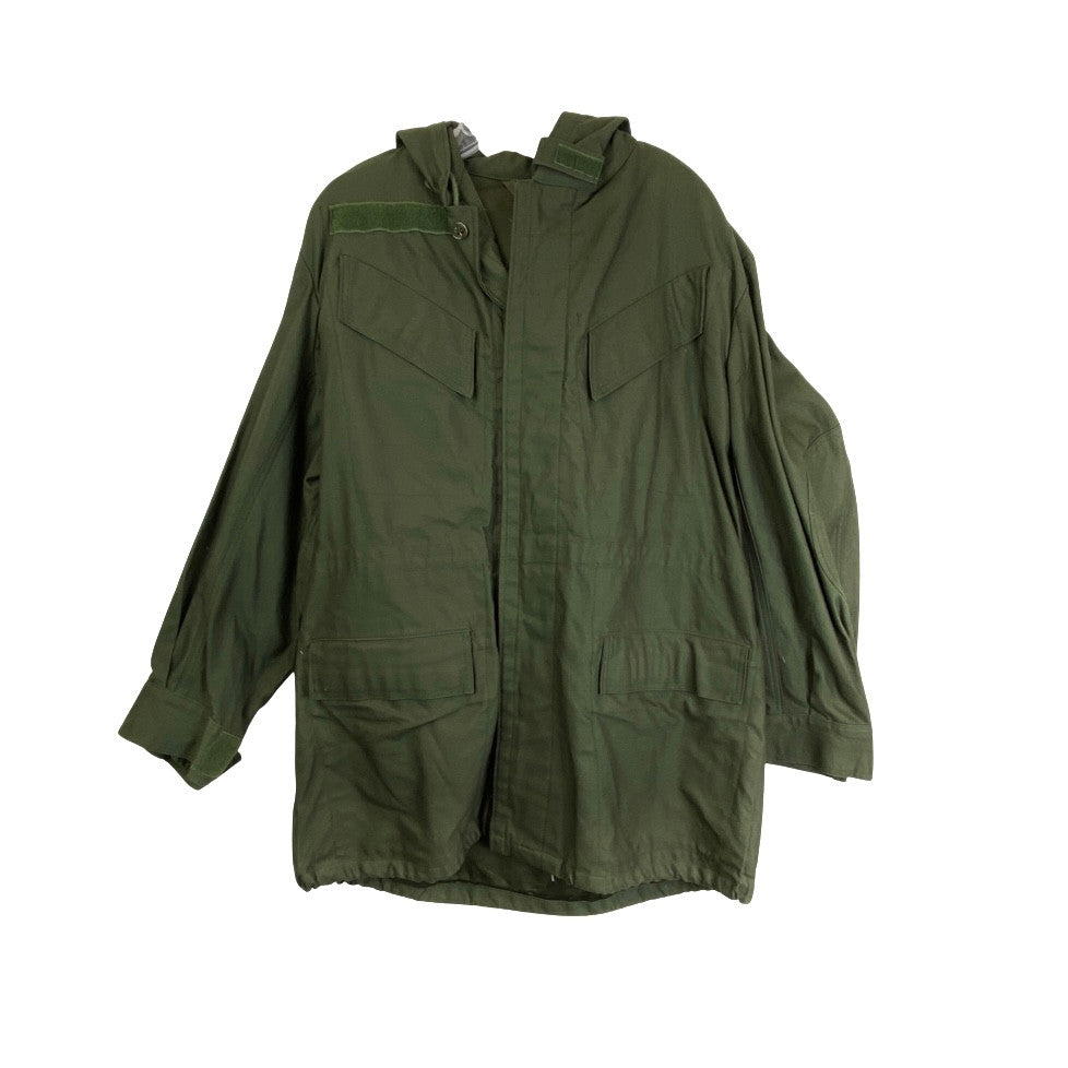 Vintage Military Green Hooded Jacket-Thumbnail