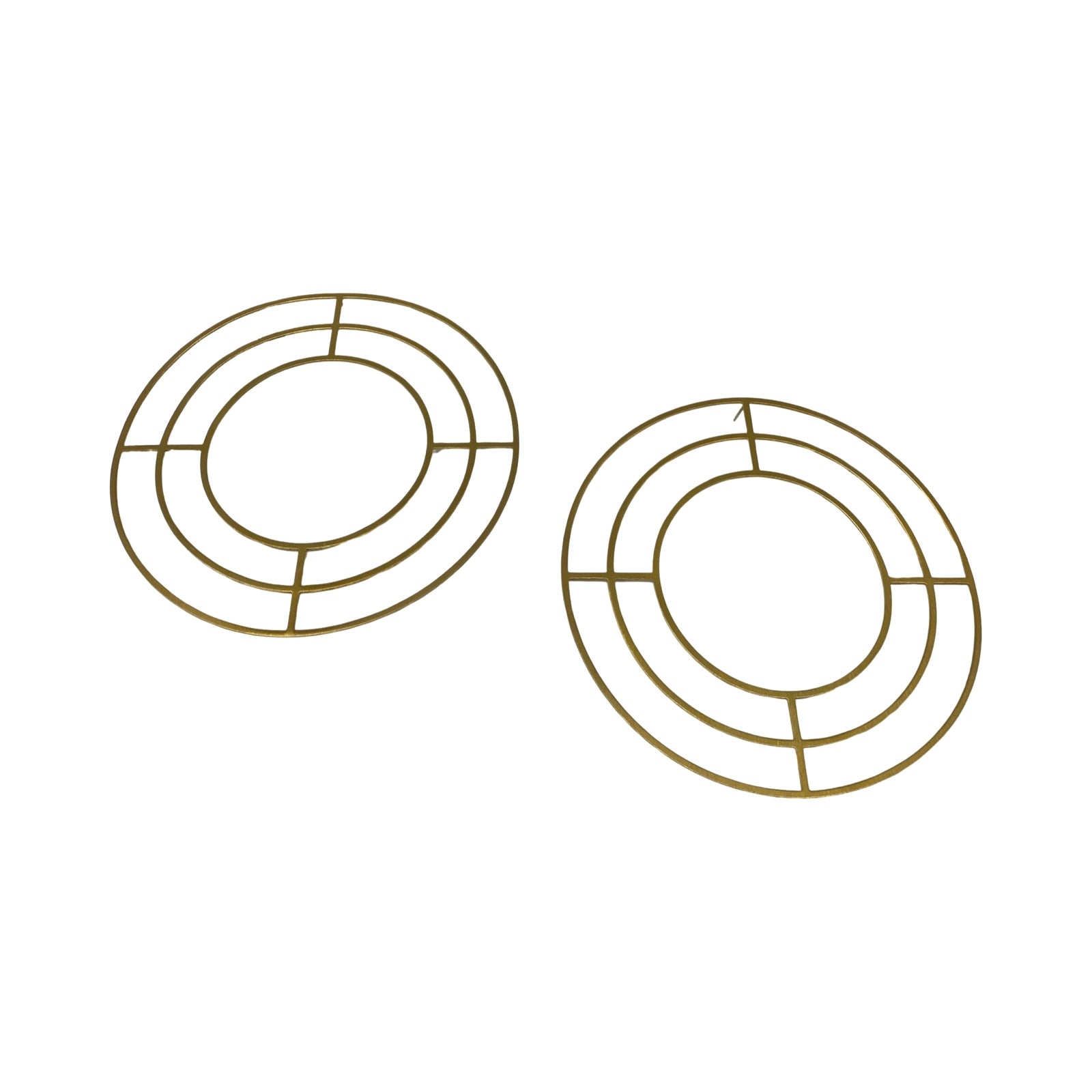 Oversized Multi Circle Earrings