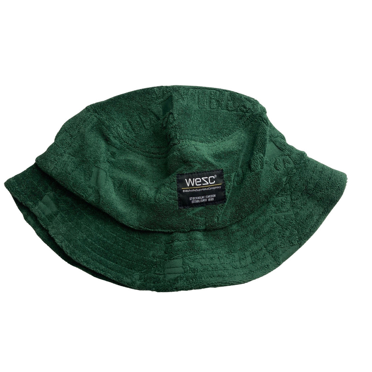 WESC Burnout Terry Bucket Hat-green