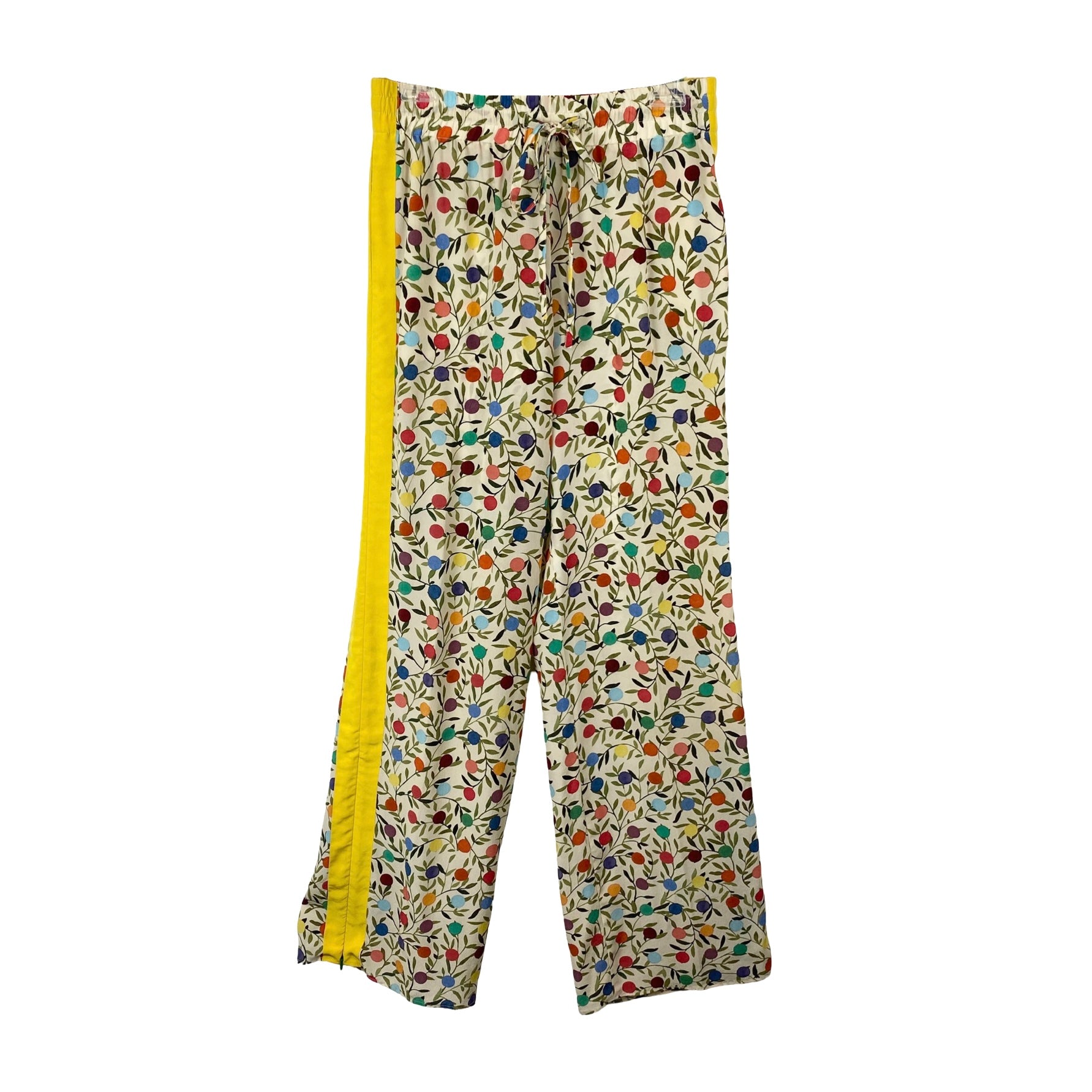 Red Valentino Floral Polka Dot Drawstring Pants