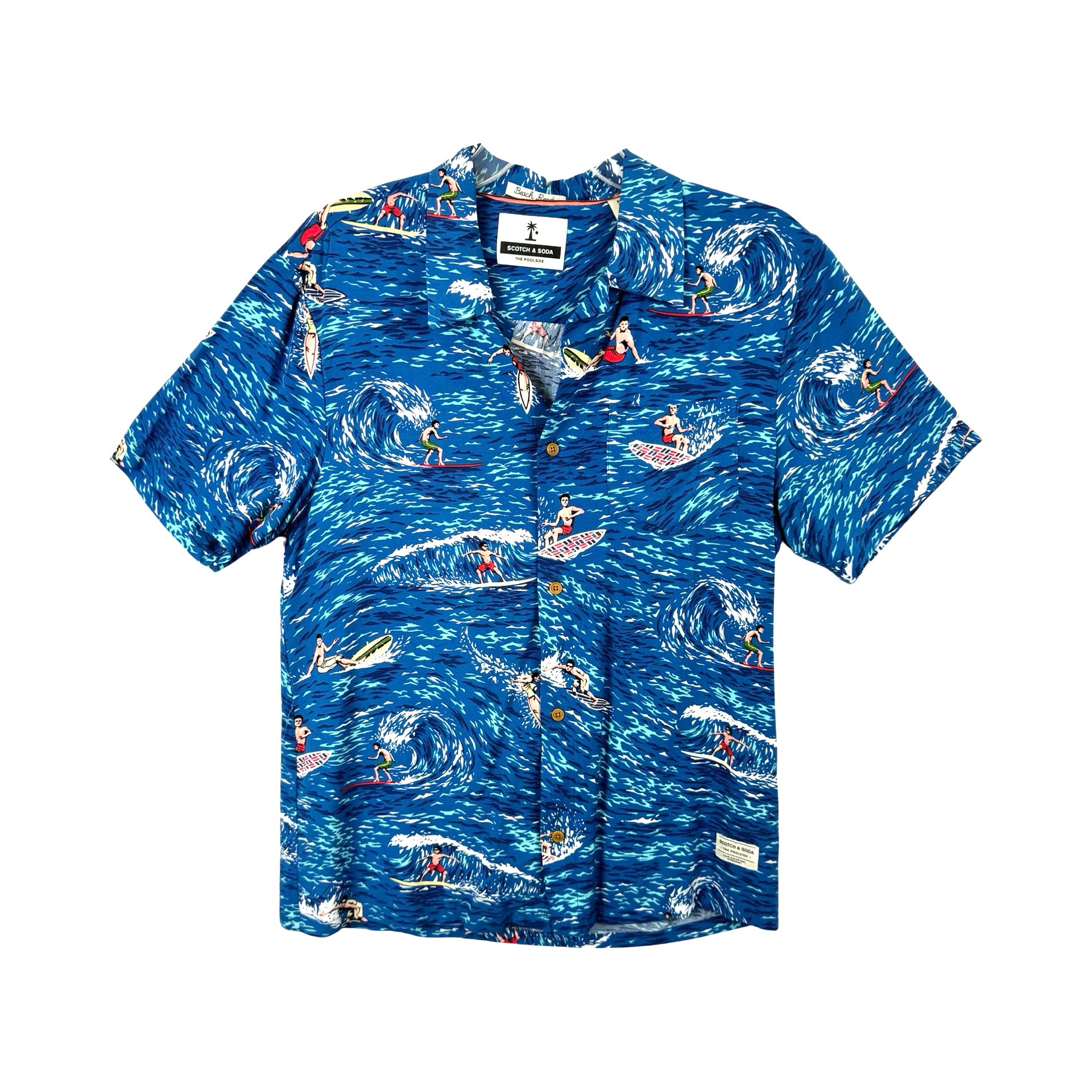 Scotch & Soda Surfer Print Button Down