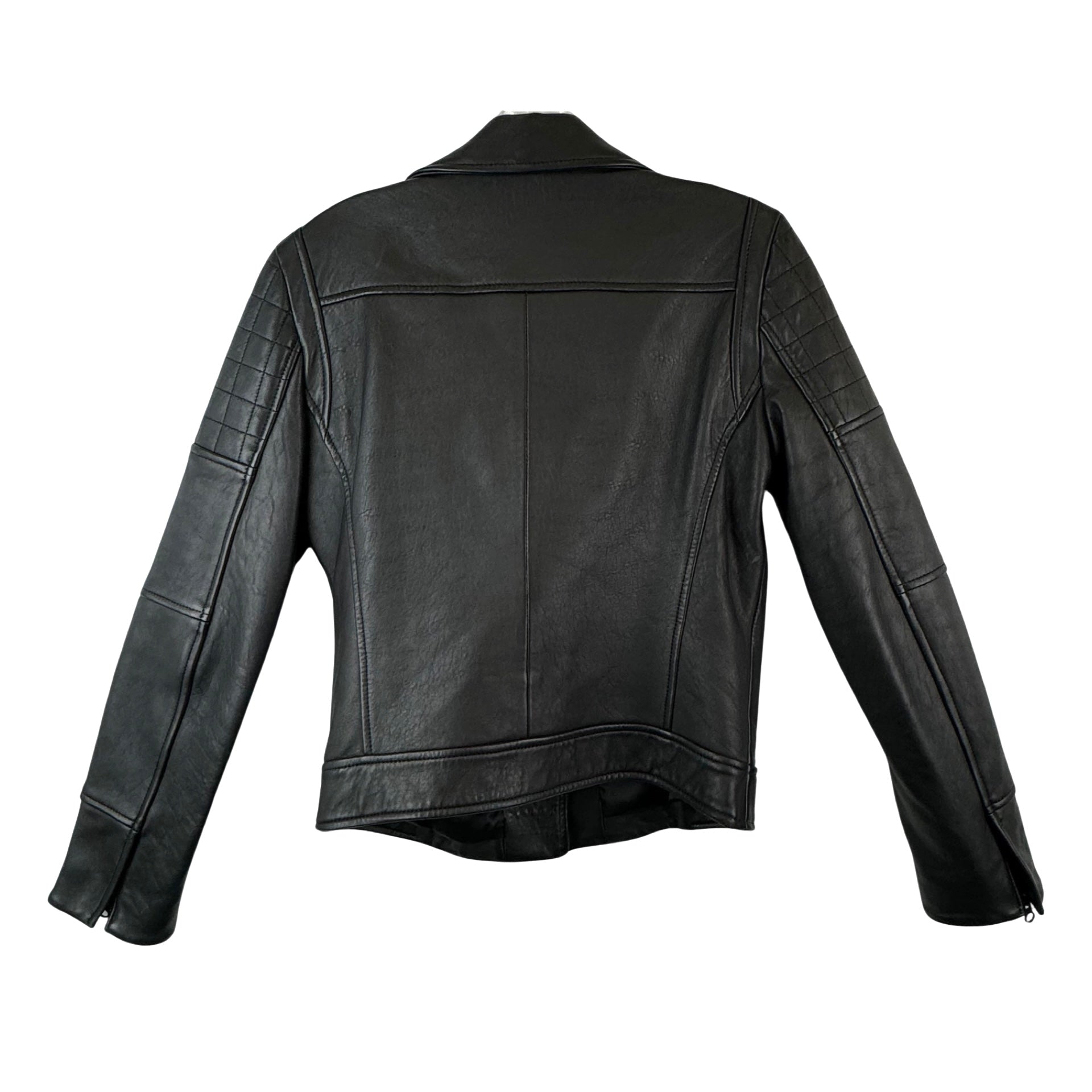 Truth and Pride Quilted Leather Motorcycle Jacket